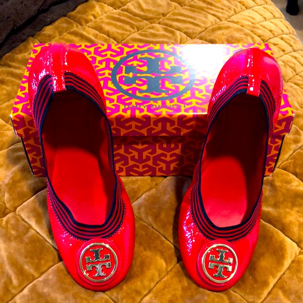 Worn once Tory Burch Flats size 8.5